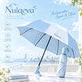 Nulqeva™ Auto Open &amp; Close Travel Umbrella – Lightweight UPF 50+ UV Sun &amp; Quick-Dry Rain Umbrella, Compact &amp; Portable for Purse &amp; Travel (Sky Blue)
